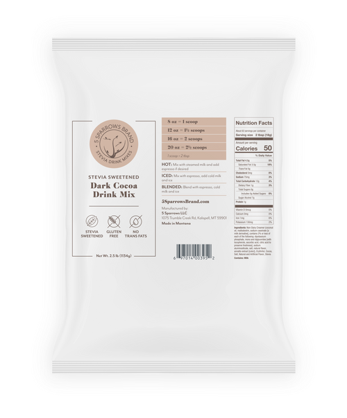 Sugar Free Dark Cocoa Drink Mix - Wholesale  
